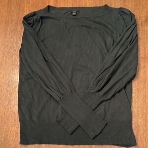 Ann Taylor Factory Women's Green Crewneck Sweater